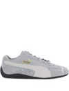 Puma Speedcat Grey Sneakers With Logo Print On The Side And Logo Lettering On The Side In Leather Unisex In Gray