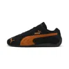 Puma Womens Black Rickie Orange Speedcat Og Logo-print Suede Low-top Trainers In Black