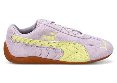 Pre-owned Puma Speedcat Og (women's) Sneakers In Lilac Crush/fresh Yellow