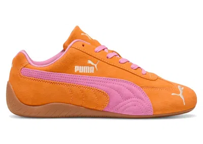 Pre-owned Puma Speedcat Og (women's) Sneakers In Orange Glo/poised Pink