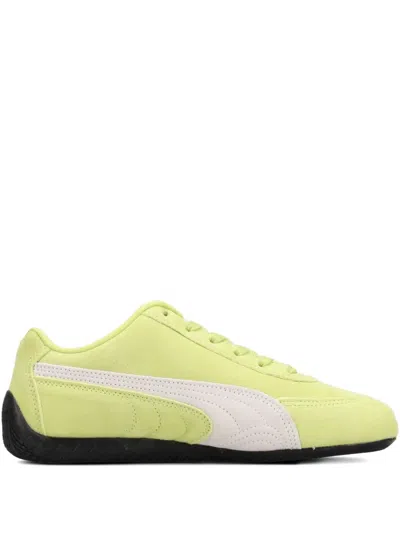 Puma Speedcat Og "yellow Alert/white" Sneakers In Green