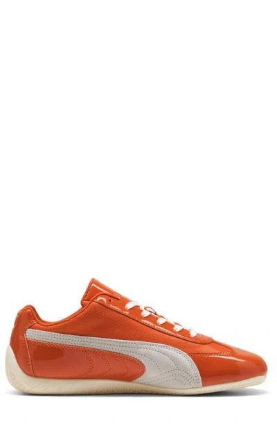 Puma Speedcat Patent Sneaker In Orange
