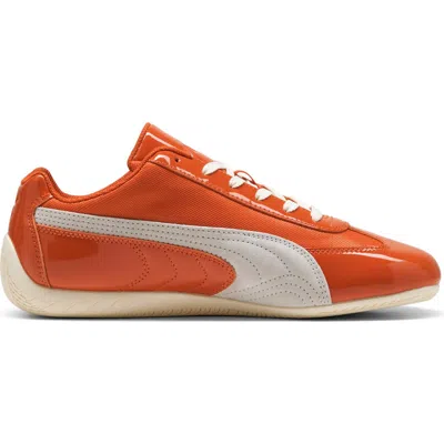 Puma Speedcat Patent Sneaker In Orange