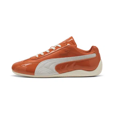 Puma Speedcat Patent Sneakers In Orange