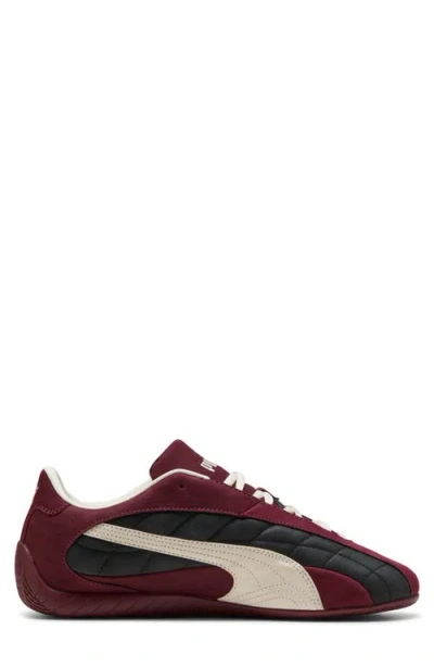 Puma Speedcat Plus Quilted Sneaker In Burgundy