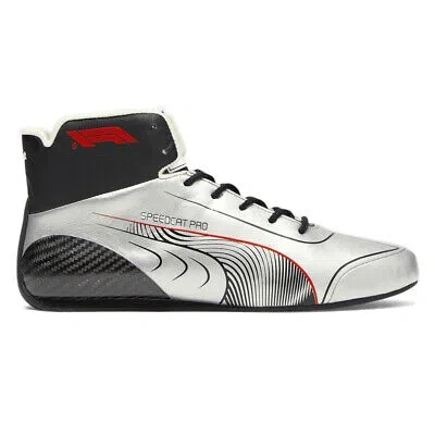 Pre-owned Puma Speedcat Pro X F1 Lvgp High Top Mens Silver Sneakers Casual Shoes 30827801