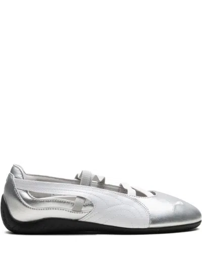 PUMA SPEEDCAT "SILVER" BALLET FLATS