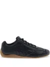 Puma 'speedcat' Black Low Top Sneakers With Embossed Logo On The Tongue And Contrasting Sole In Black