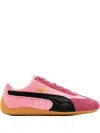 Puma Sneakers With Contrast Panels And Rubber Sole In Pink