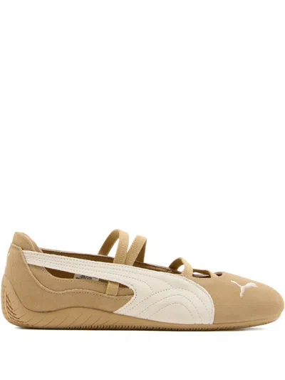 Puma Speedcat Suede Sneakerinas In Brown