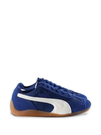 Puma Speedcat Suede-panelled Sneakers In Blue