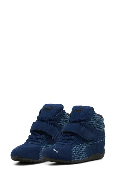 Puma Speedcat Wedge Denim Sneaker In  Black/snow Mountain Blue