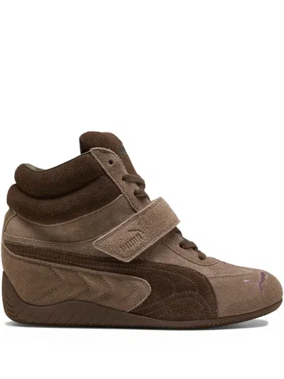 Puma Speedcat Wedge Sneaker In Brown