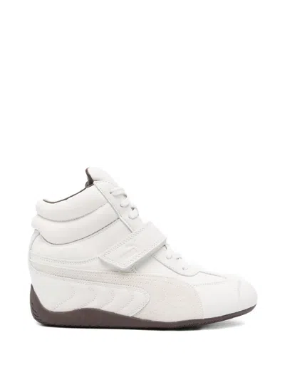 Puma Speedcat Wedge Lace-up Sneakers In Neutral