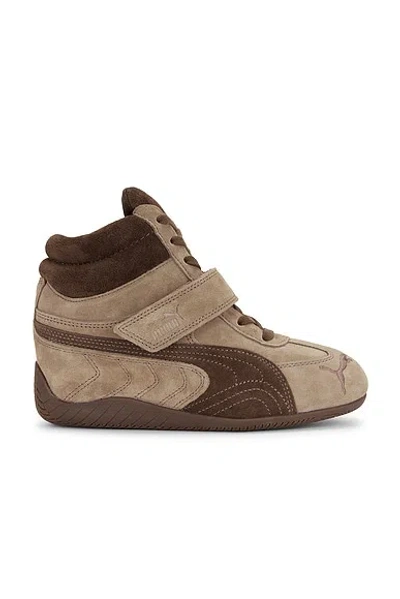 Puma Speedcat Wedge Lux Sneaker In Brown