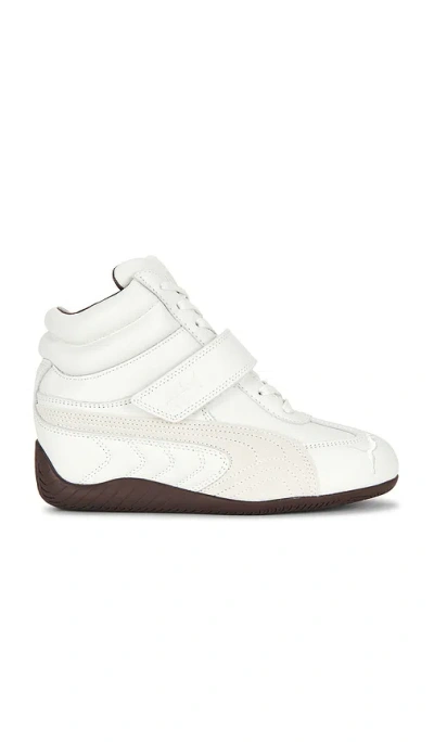 Puma Speedcat Wedge Sneaker In Vapor Gray &  White