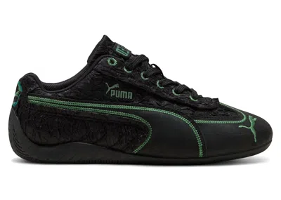 Pre-owned Puma Speedcat Wicked Elphie Sneakers In  Black/deep Forest/dark Myrtle