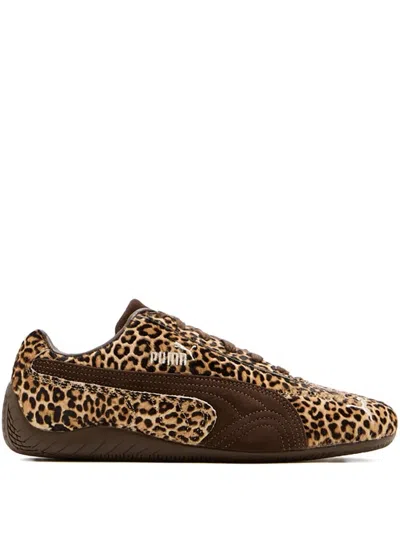 Puma Speedcat Wild Leopard Sneakers In Animal Print