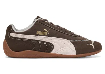 Pre-owned Puma Speedcat Wine Club (women's) Sneakers In Chocolate/jasmine Flower