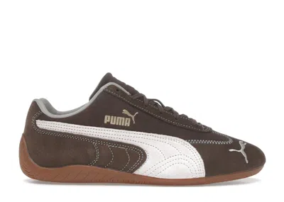 Pre-owned Puma Speedcat Wine Club (women's) Sneakers In Chocolate/jasmine Flower