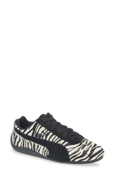 Puma Speedcat Zebra Print Genuine Calf Hair Sneaker
