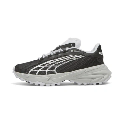Puma Spirex Speed "black/silver Sneakers In Black-silver Mist