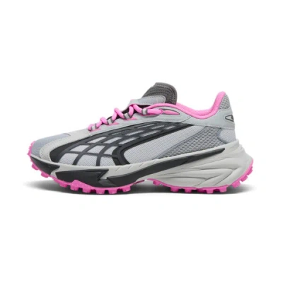 Puma Spirex Sporty Women's Running Sneakers In Cool Mid Gray-cool Dark Gray-poison Pink