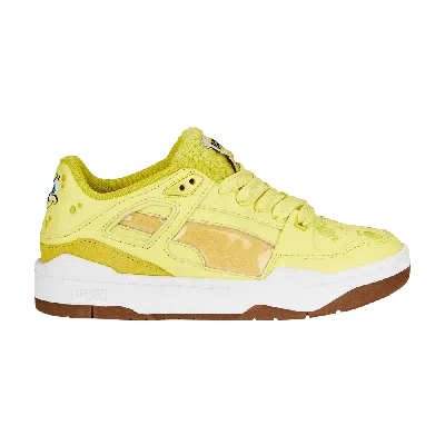 Pre-owned Puma Spongebob Squarepants X Slipstream Jr 'spongebob' In Yellow