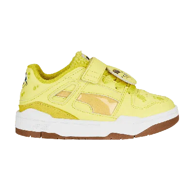 Pre-owned Puma Spongebob Squarepants X Slipstream Little Kid 'spongebob' In Yellow