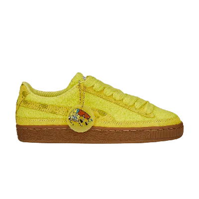Pre-owned Puma Spongebob Squarepants X Suede Jr 'spongebob' In Yellow