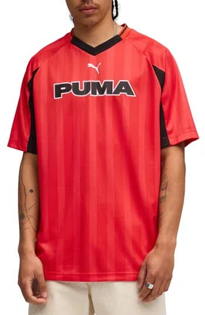 Puma Sport Football Jersey In Red
