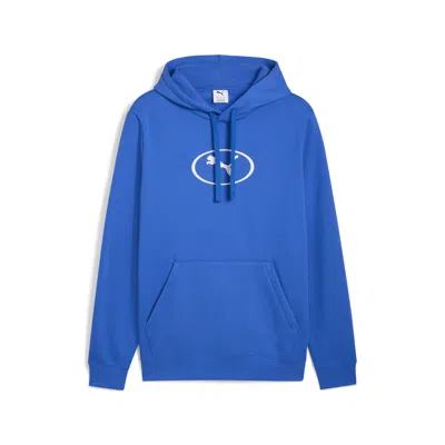 Puma Sport Graphic Hoodie Men In Blue