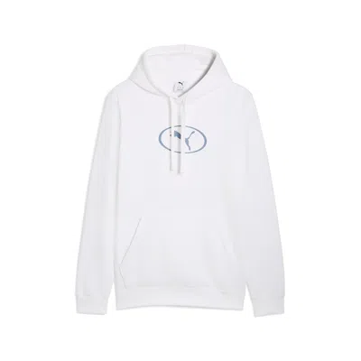 Puma Sport Graphic Hoodie Men In White