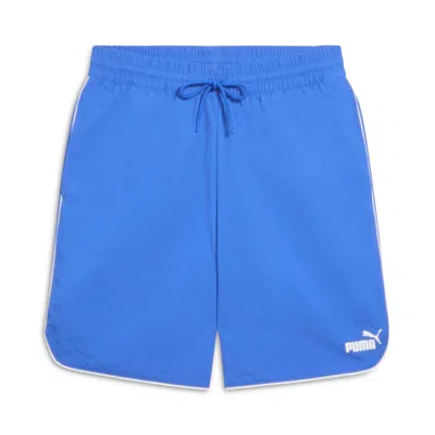 Puma Sport Heritage Men's Woven Shorts In Blue