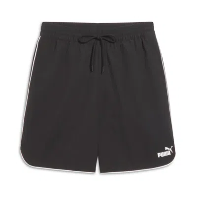 Puma Sport Heritage Men's Woven Shorts In Black