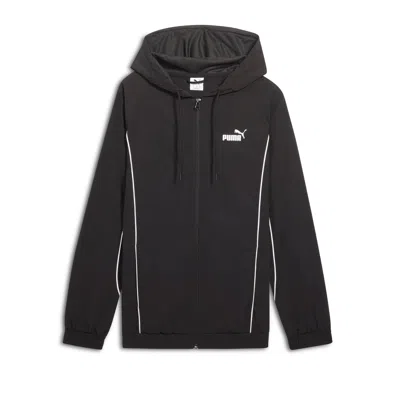 Puma Sport Heritage Men's Zip-up Jacket In Black
