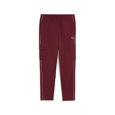 Puma Sport Heritage Women's Woven Cargo Pants In Burgundy