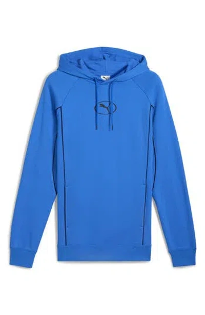Puma Sport Logo Hoodie In Blue