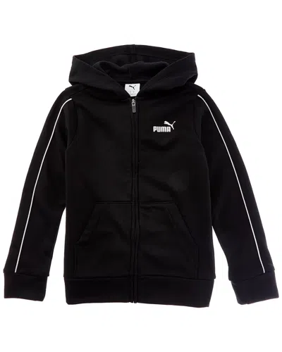 Puma Kids'  Sport Pack Fleece Zip-up Hoodie In Black