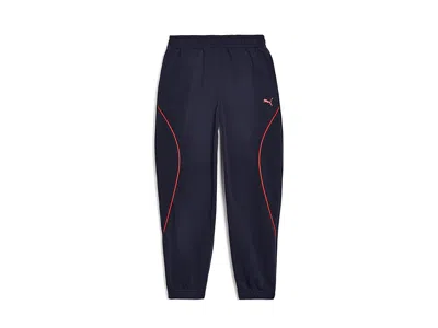Puma Sport Pack Joggers (big Kid) Boy's Workout Navy : Lg (14-16 Big Kid) 25, Cotton/fleece/polyester In Blue