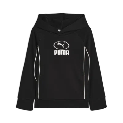 Puma Sport Pack Little Kids' Fleece Hoodie In Black