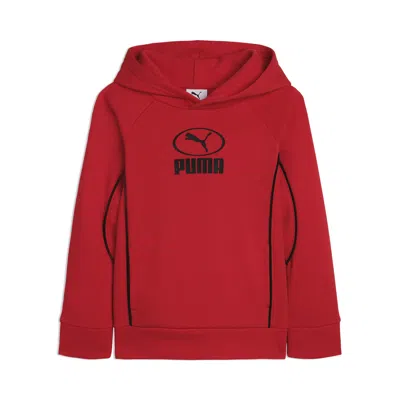 Puma Sport Pack Little Kids' Fleece Hoodie In Red