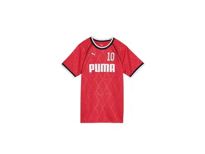 Puma Sport Pack Pique T-shirt (big Kid) Boy's T Shirt Red : Xl (18-20 Big Kid), Polyester