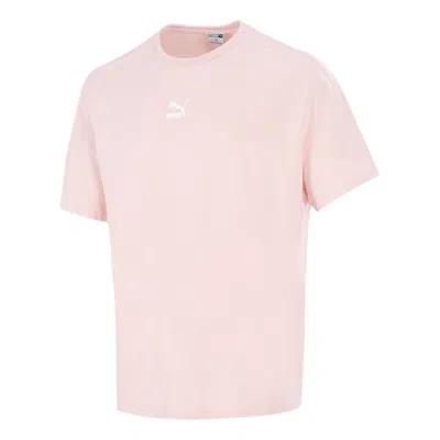 Puma Sport Running Trainingwork Outfast Dringbreathable Fabric Round Neckshort Sleeve Pinkred