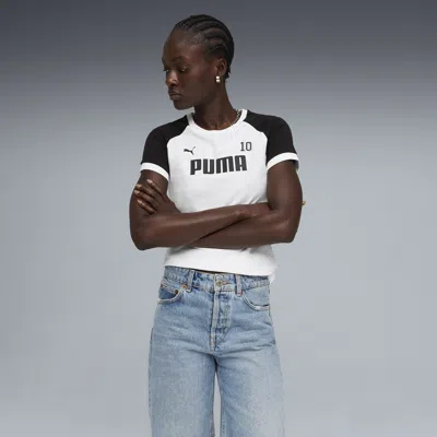 Puma Sport Women's Ringer T-shirt In Black