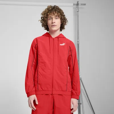 Puma Sport Woven Jacket Men In Red