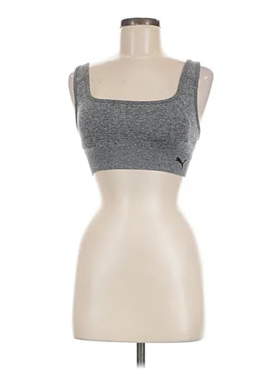 Pre-owned Puma Sports Bra In Silver