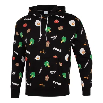 Puma Sports Breathable Cartoon Printing Running Breathable Casual Pullover Black