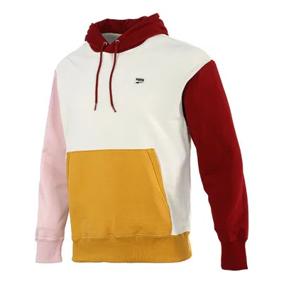 Puma Sports Colorblock Hooded Casual Pullover White In Multi