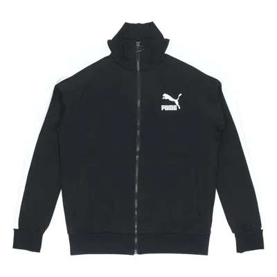 Puma Sports Leisure Knitted Stand-up Collar Jacket Men's Black